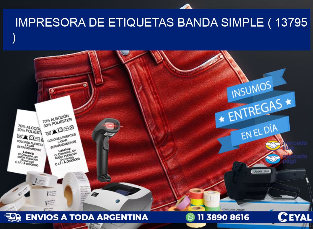 impresora de etiquetas banda simple ( 13795 )