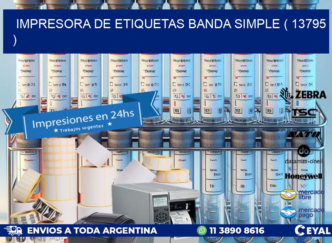 impresora de etiquetas banda simple ( 13795 )