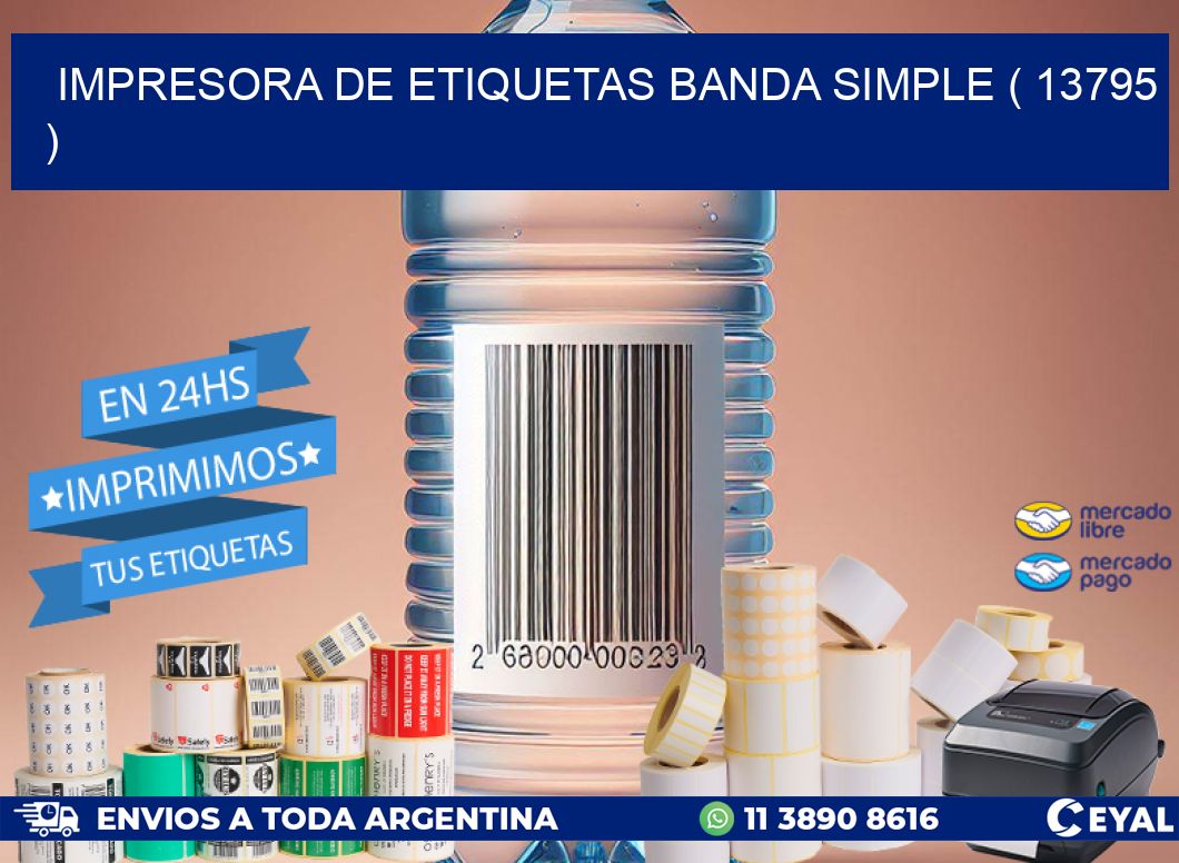 impresora de etiquetas banda simple ( 13795 )