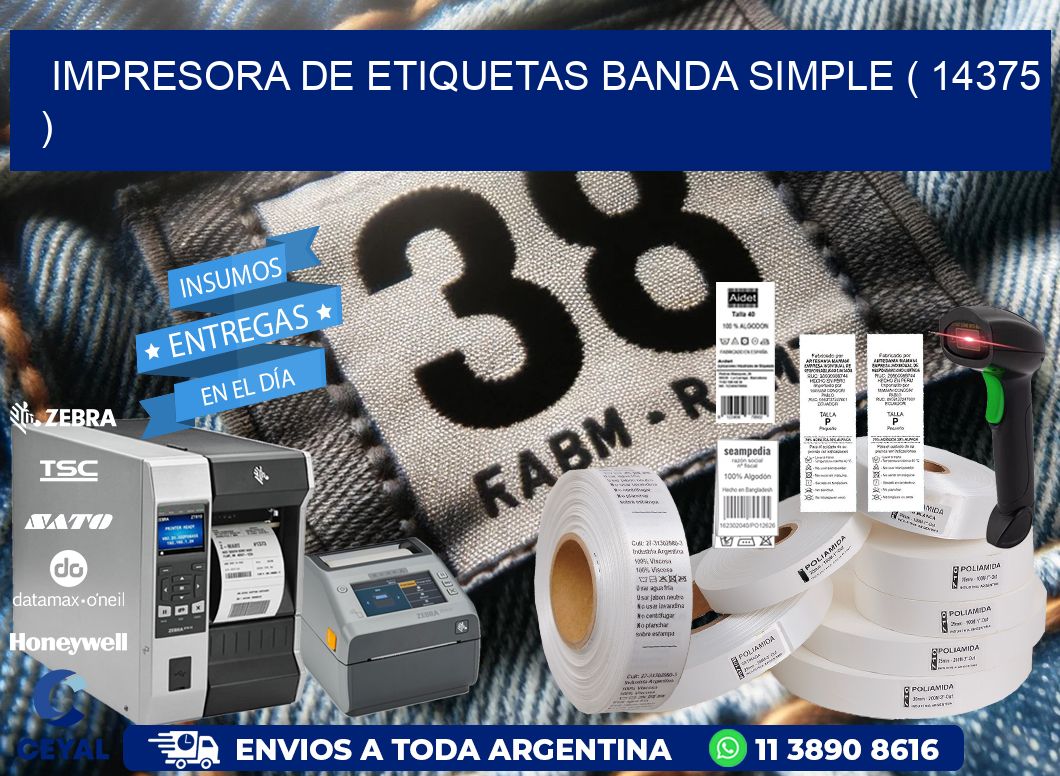 impresora de etiquetas banda simple ( 14375 )
