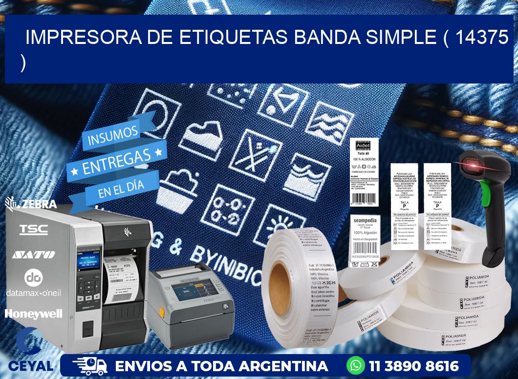 impresora de etiquetas banda simple ( 14375 )