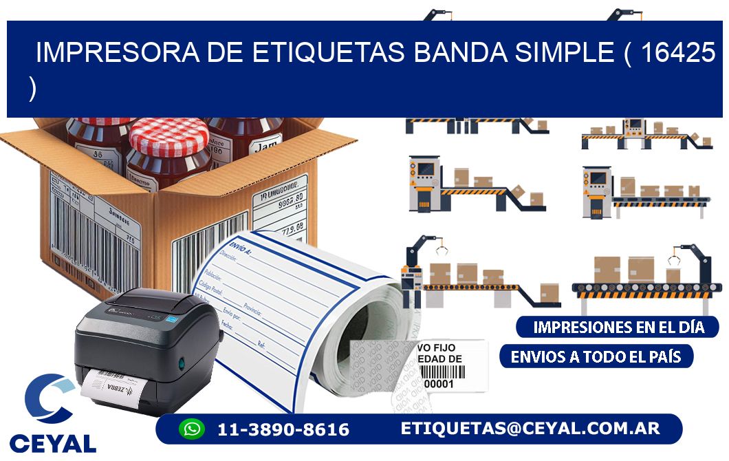impresora de etiquetas banda simple ( 16425 )