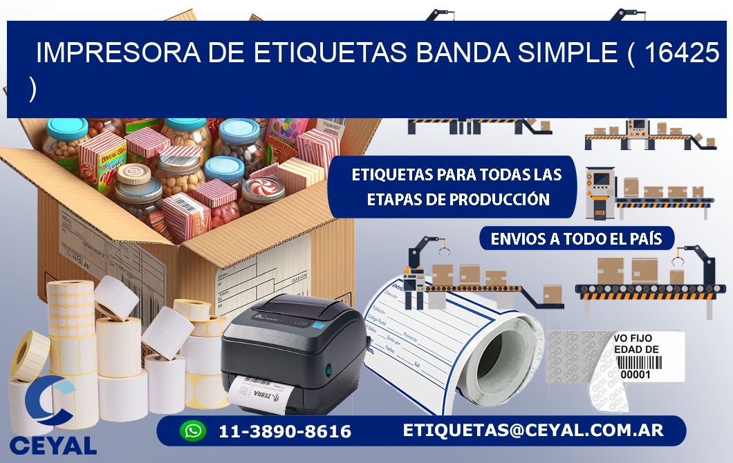 impresora de etiquetas banda simple ( 16425 )
