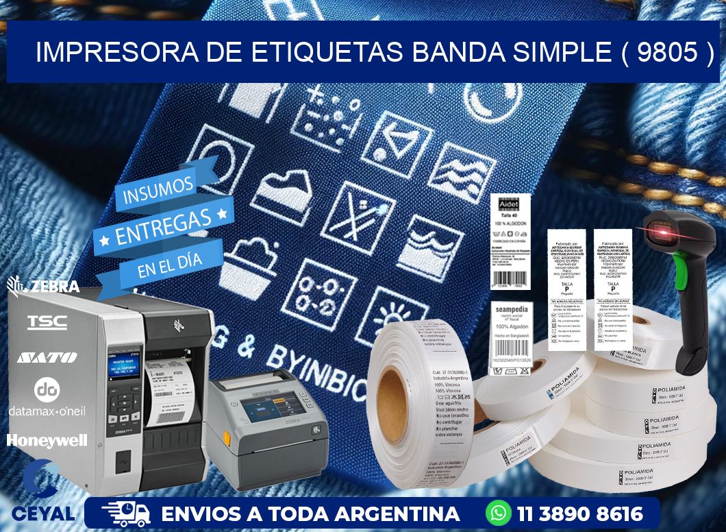 impresora de etiquetas banda simple ( 9805 )