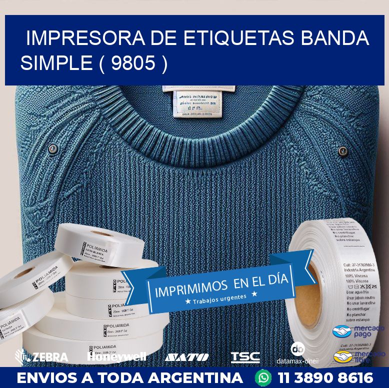 impresora de etiquetas banda simple ( 9805 )
