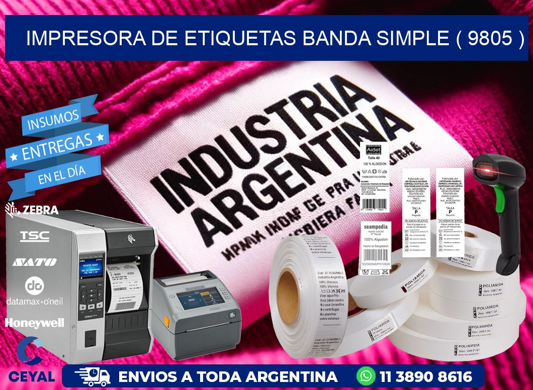impresora de etiquetas banda simple ( 9805 )