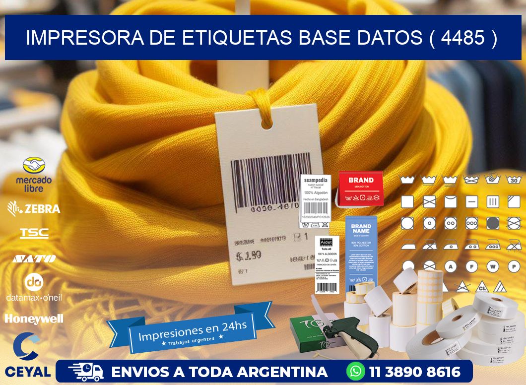 impresora de etiquetas base datos ( 4485 )