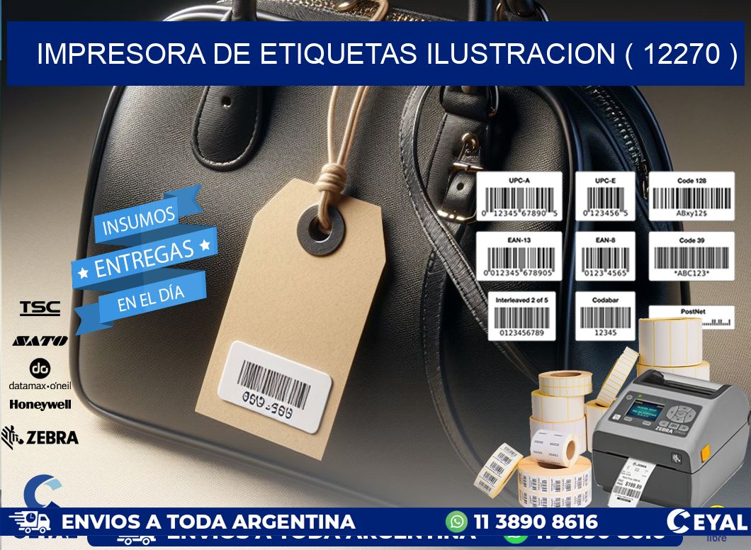impresora de etiquetas ilustracion ( 12270 )