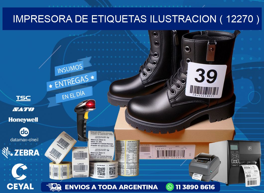 impresora de etiquetas ilustracion ( 12270 )