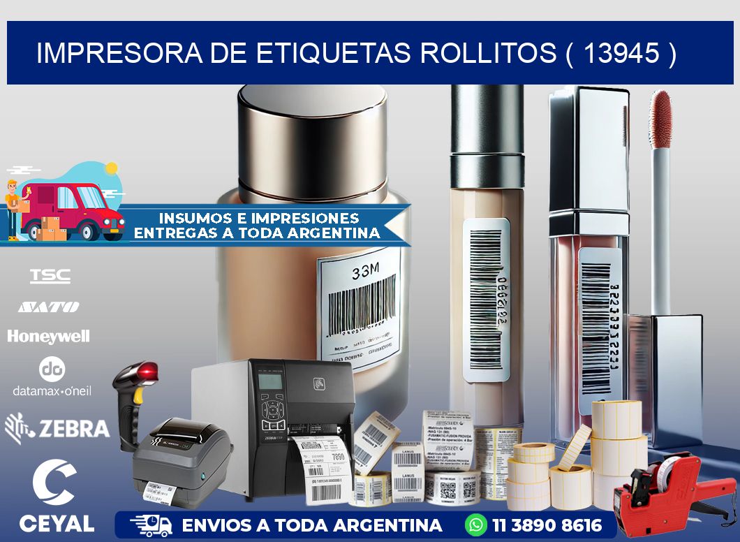 impresora de etiquetas rollitos ( 13945 )