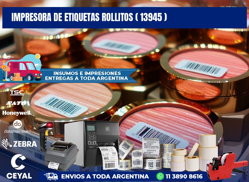 impresora de etiquetas rollitos ( 13945 )