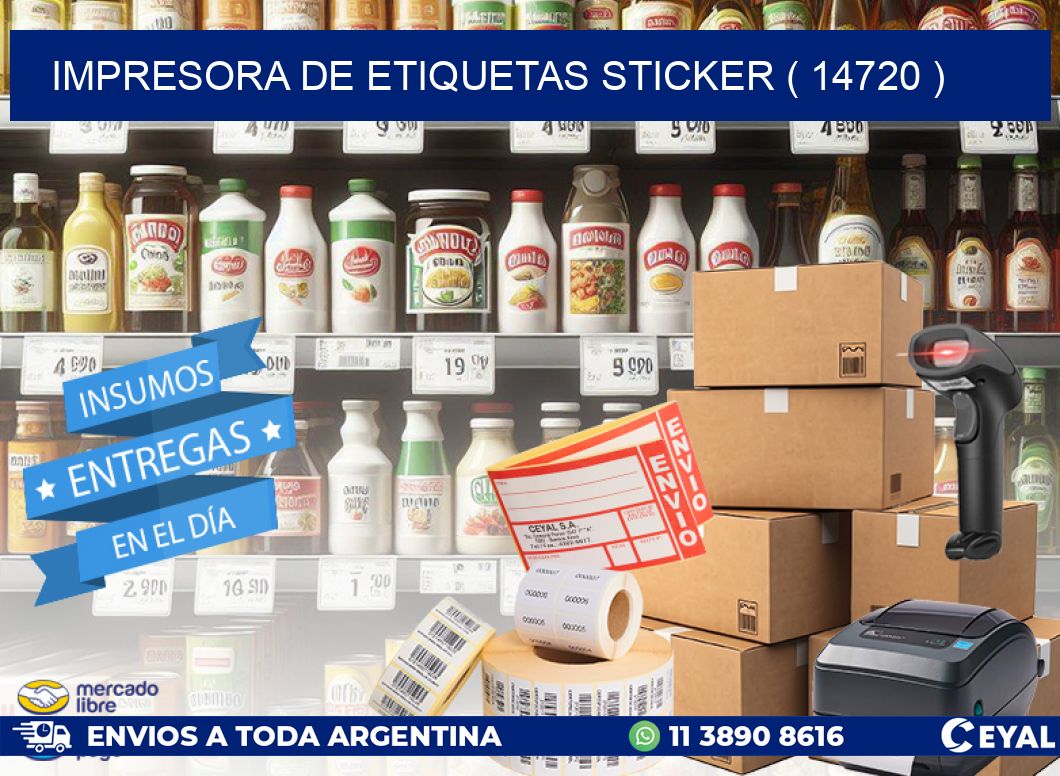 impresora de etiquetas sticker ( 14720 )