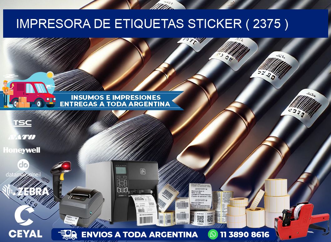 impresora de etiquetas sticker ( 2375 )