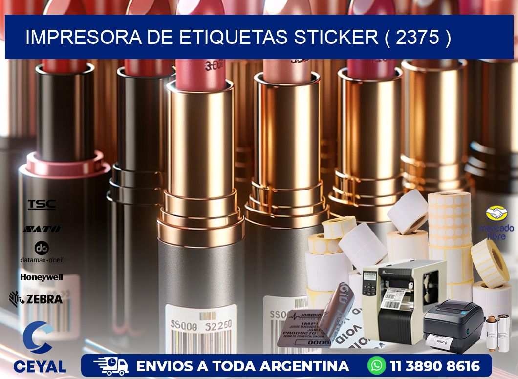 impresora de etiquetas sticker ( 2375 )