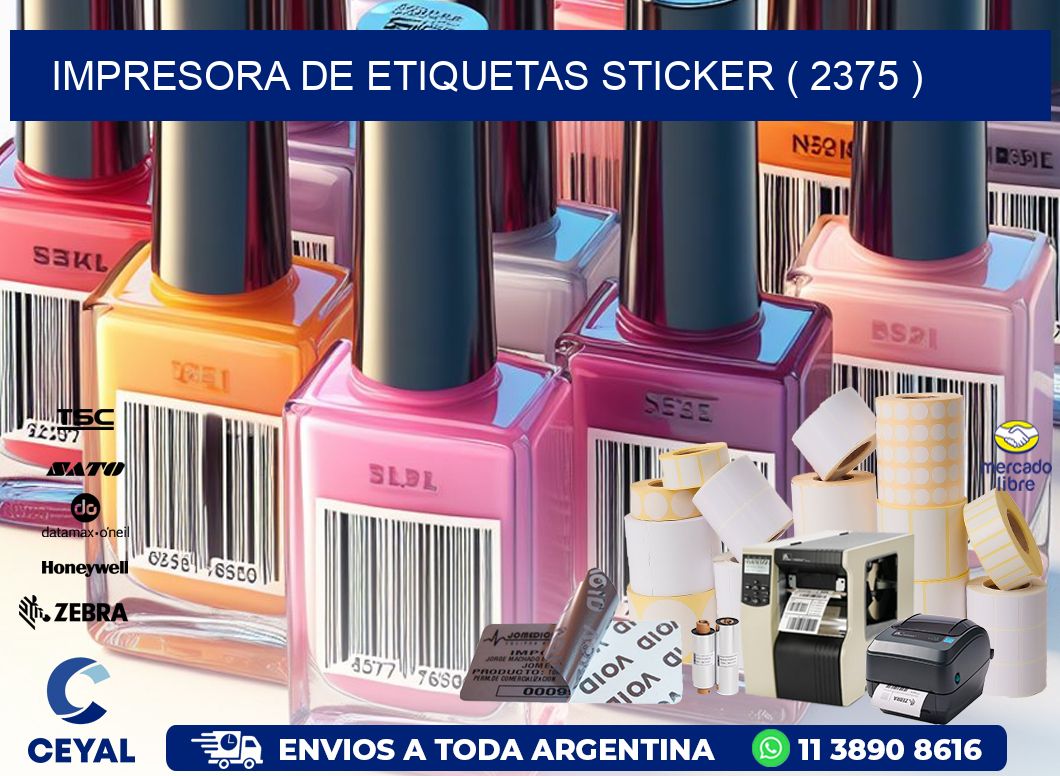 impresora de etiquetas sticker ( 2375 )