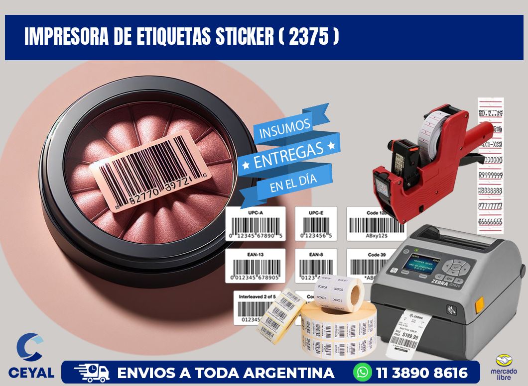 impresora de etiquetas sticker ( 2375 )