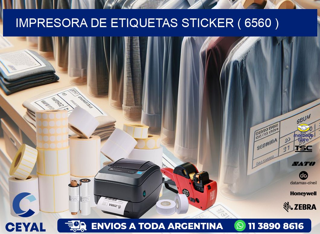 impresora de etiquetas sticker ( 6560 )