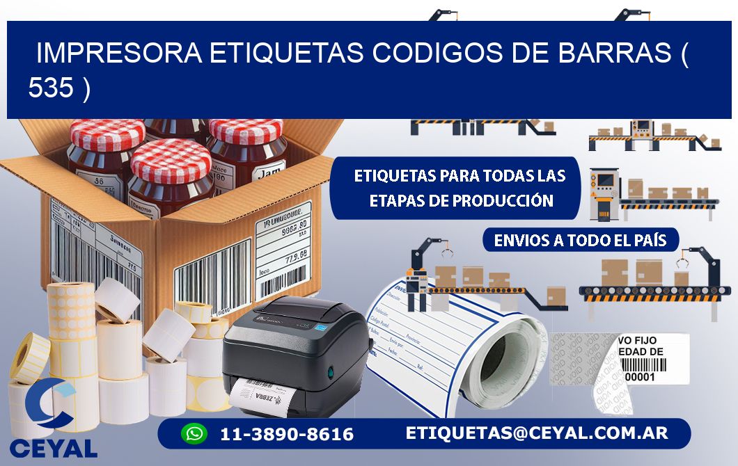 impresora etiquetas codigos de barras ( 535 )