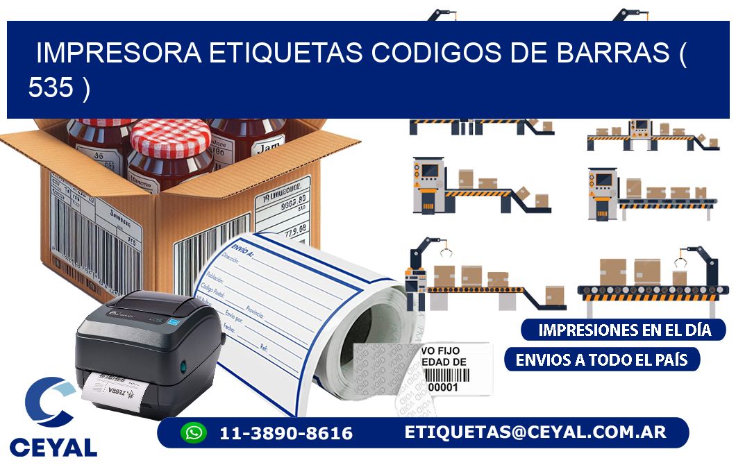 impresora etiquetas codigos de barras ( 535 )