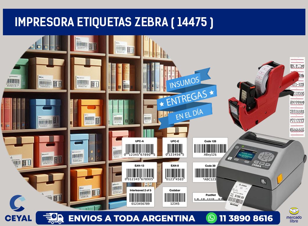 impresora etiquetas zebra ( 14475 )
