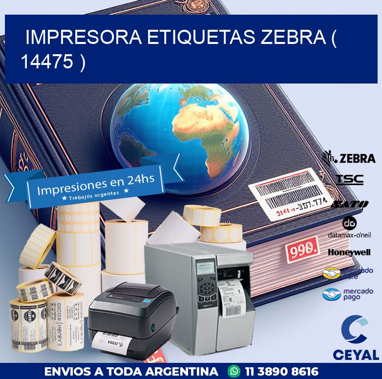 impresora etiquetas zebra ( 14475 )