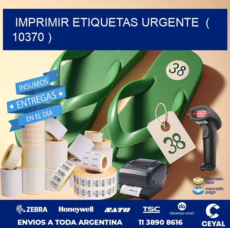 imprimir etiquetas urgente ( 10370 )