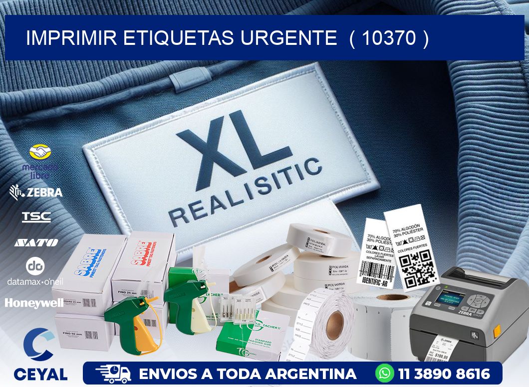 imprimir etiquetas urgente ( 10370 )
