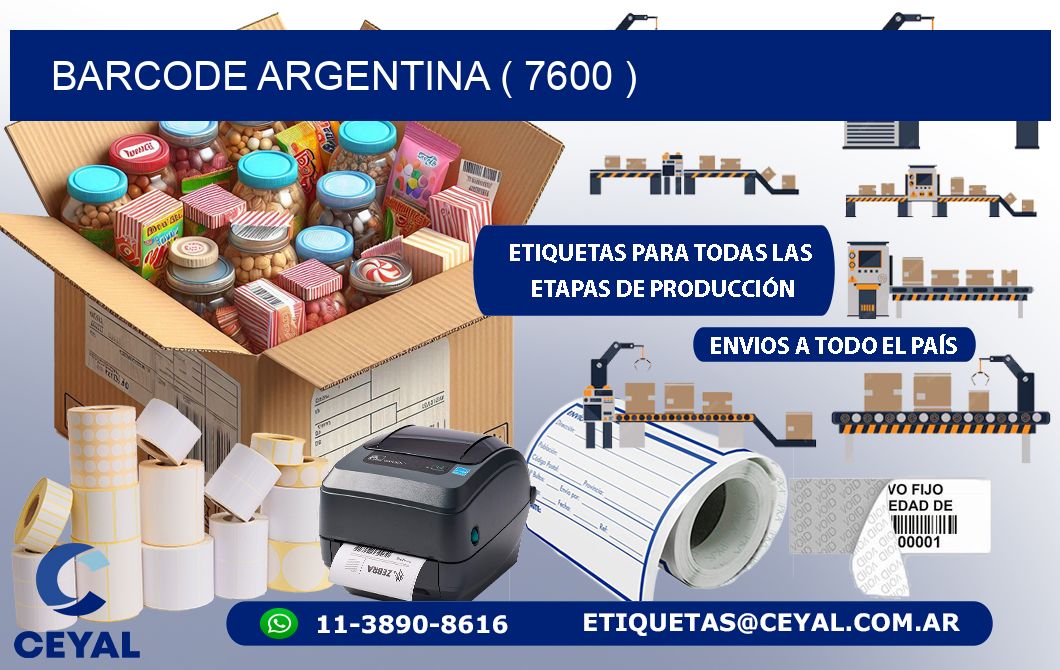 BARCODE ARGENTINA ( 7600 )