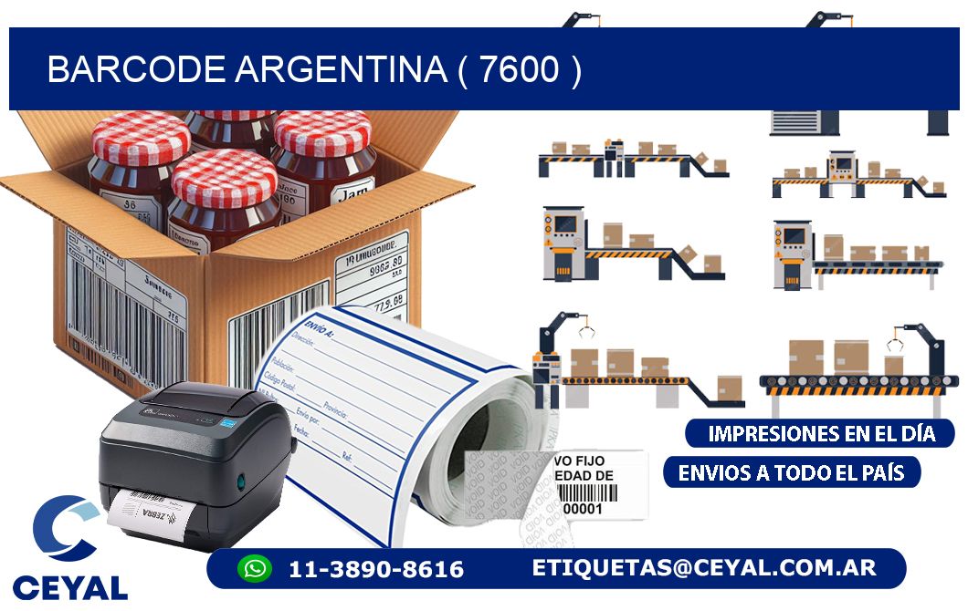BARCODE ARGENTINA ( 7600 )