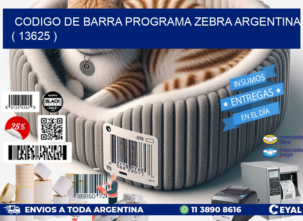 CODIGO DE BARRA PROGRAMA ZEBRA ARGENTINA ( 13625 )