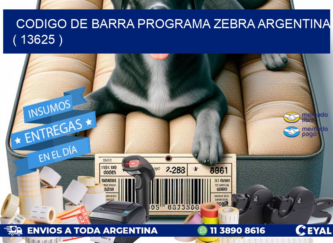 CODIGO DE BARRA PROGRAMA ZEBRA ARGENTINA ( 13625 )