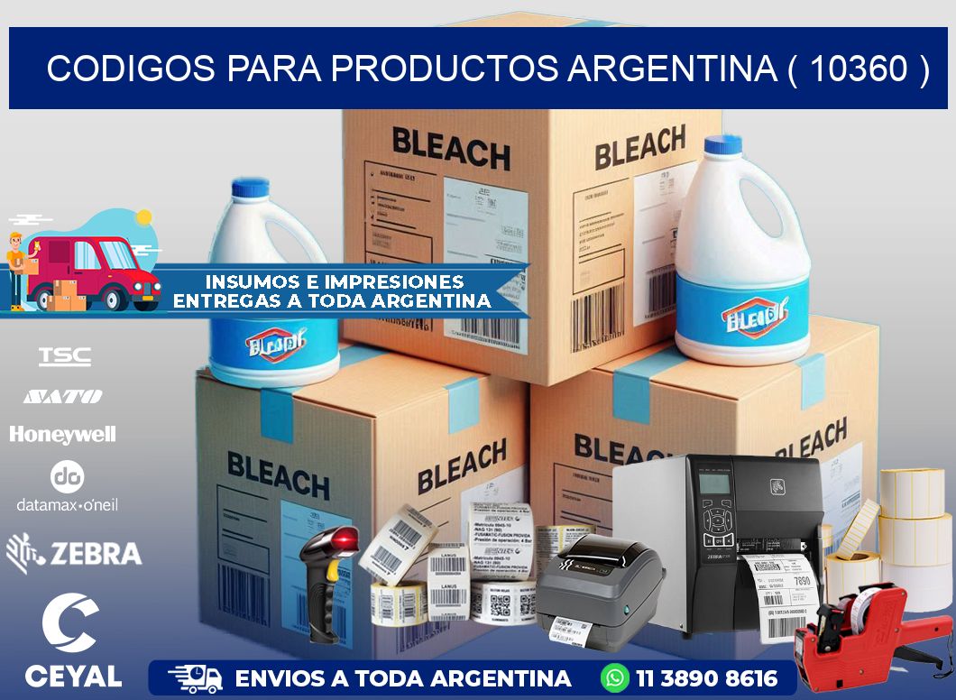 CODIGOS PARA PRODUCTOS ARGENTINA ( 10360 )