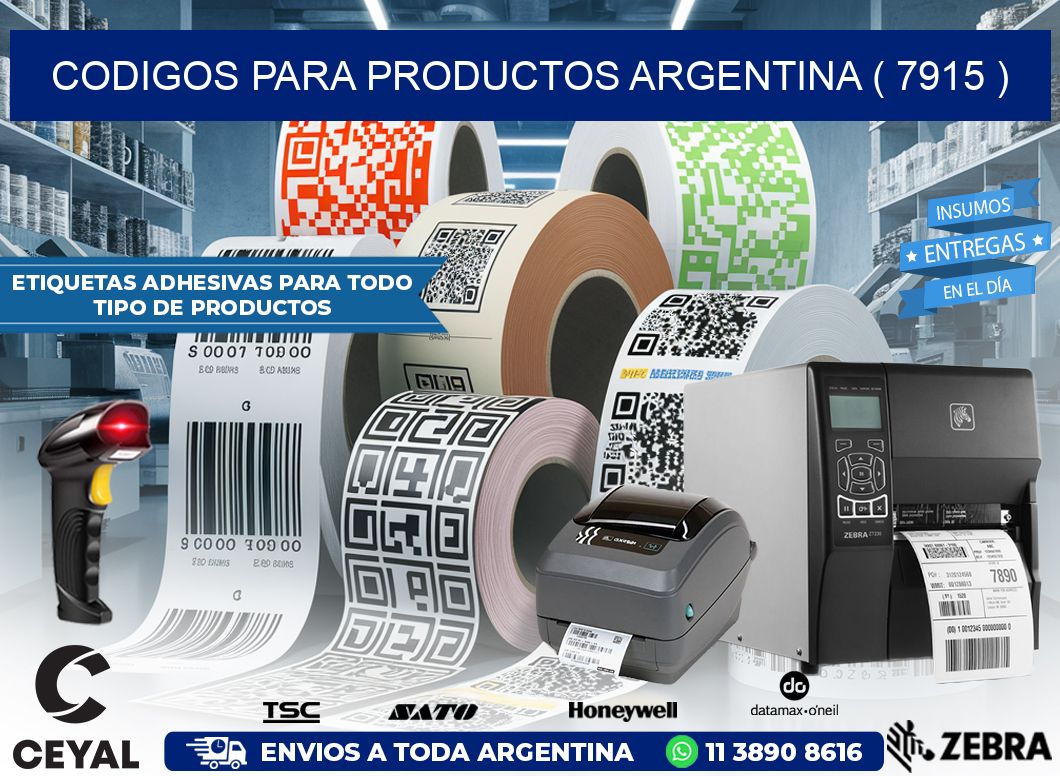 CODIGOS PARA PRODUCTOS ARGENTINA ( 7915 )