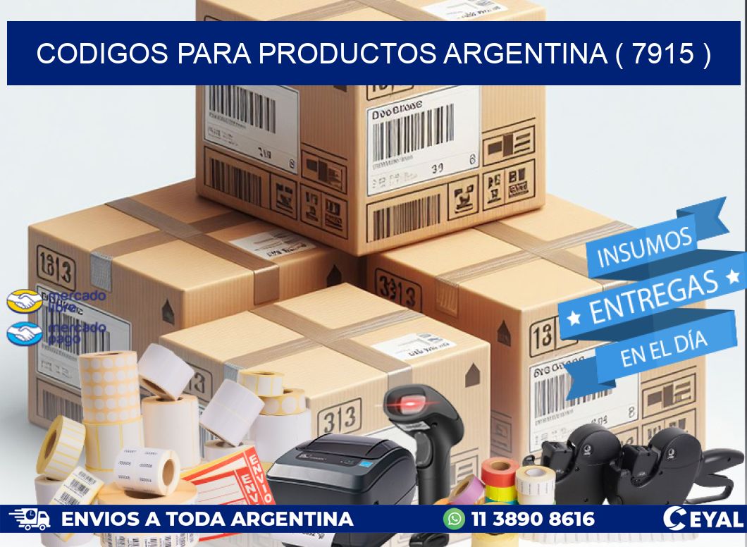 CODIGOS PARA PRODUCTOS ARGENTINA ( 7915 )