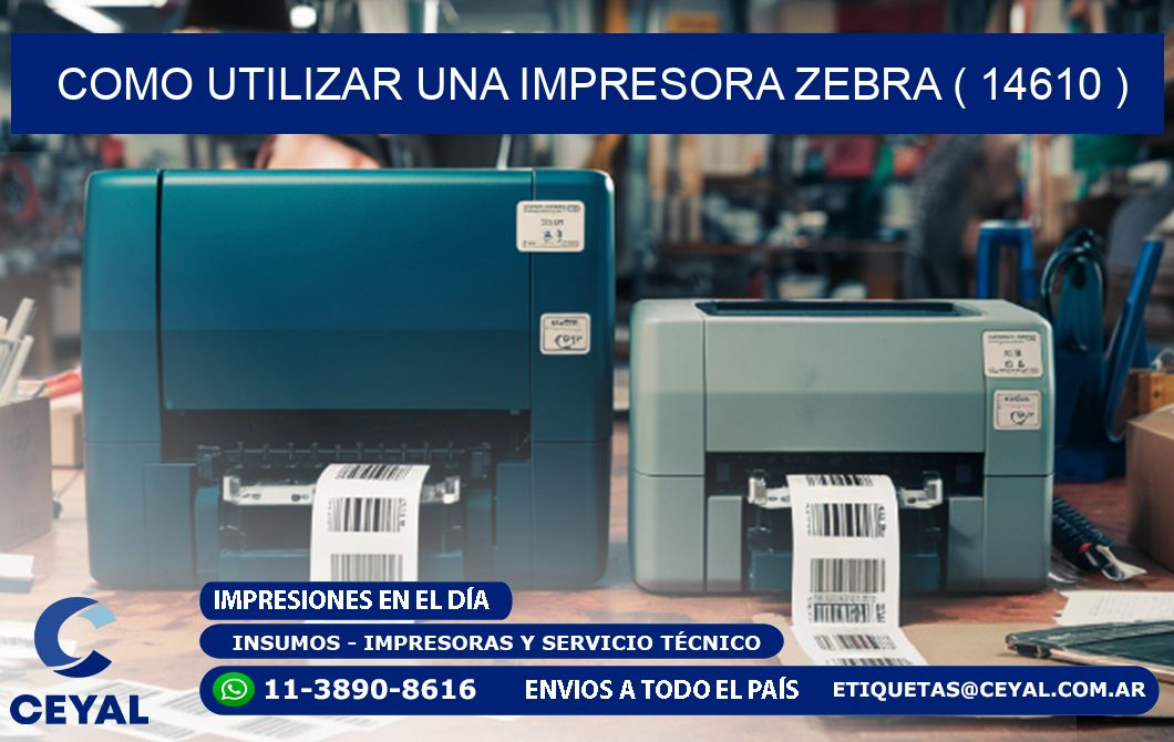 COMO UTILIZAR UNA IMPRESORA ZEBRA ( 14610 )