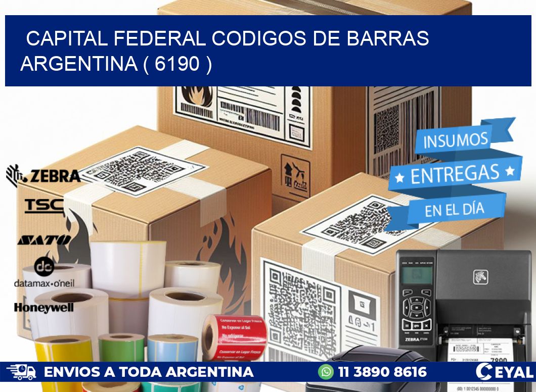 Capital federal codigos de barras argentina ( 6190 )