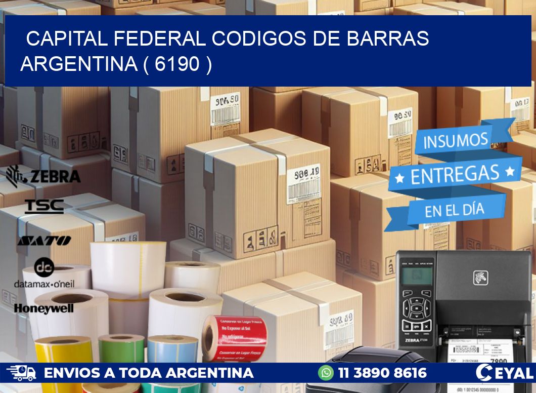 Capital federal codigos de barras argentina ( 6190 )