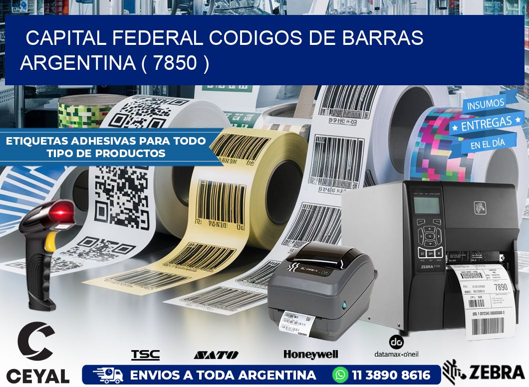 Capital federal codigos de barras argentina ( 7850 )