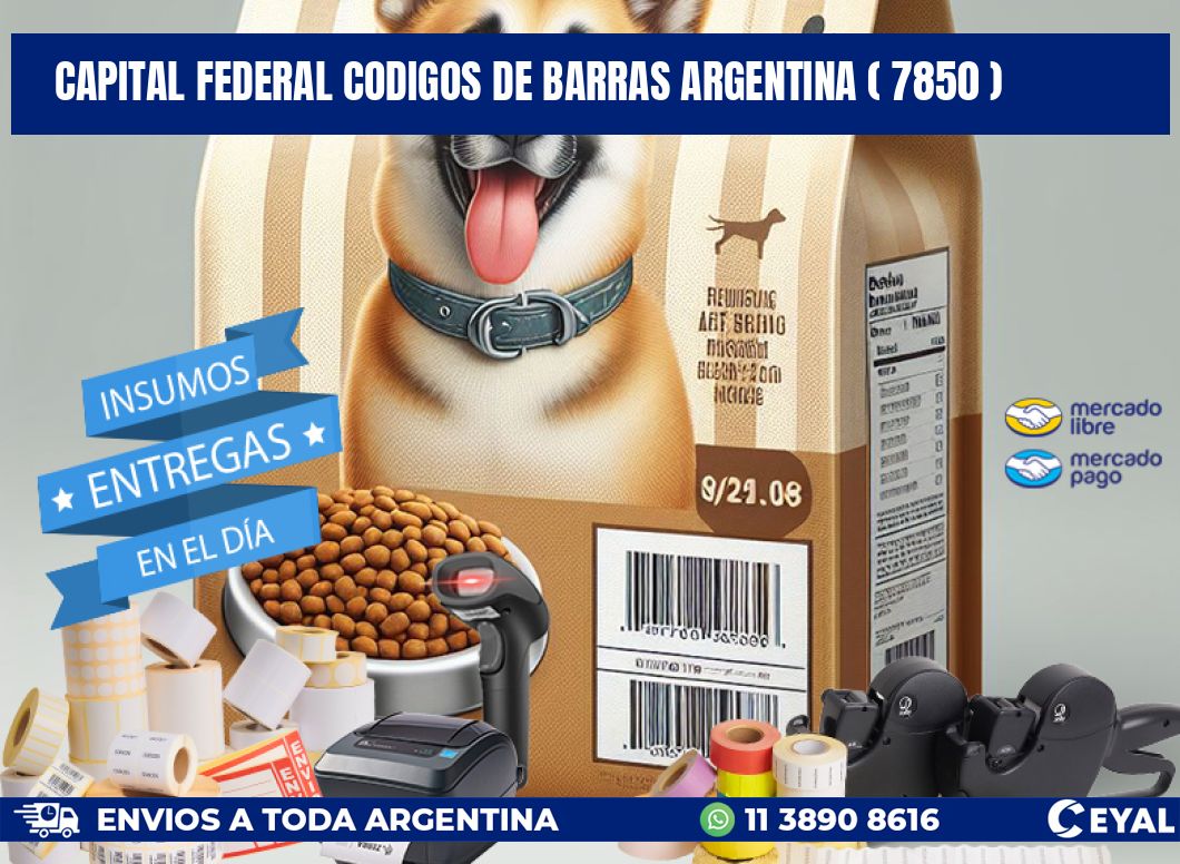 Capital federal codigos de barras argentina ( 7850 )