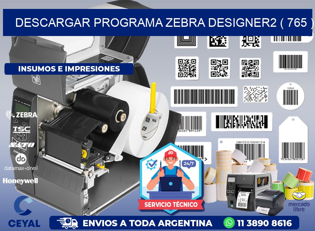 DESCARGAR PROGRAMA ZEBRA DESIGNER2 ( 765 )
