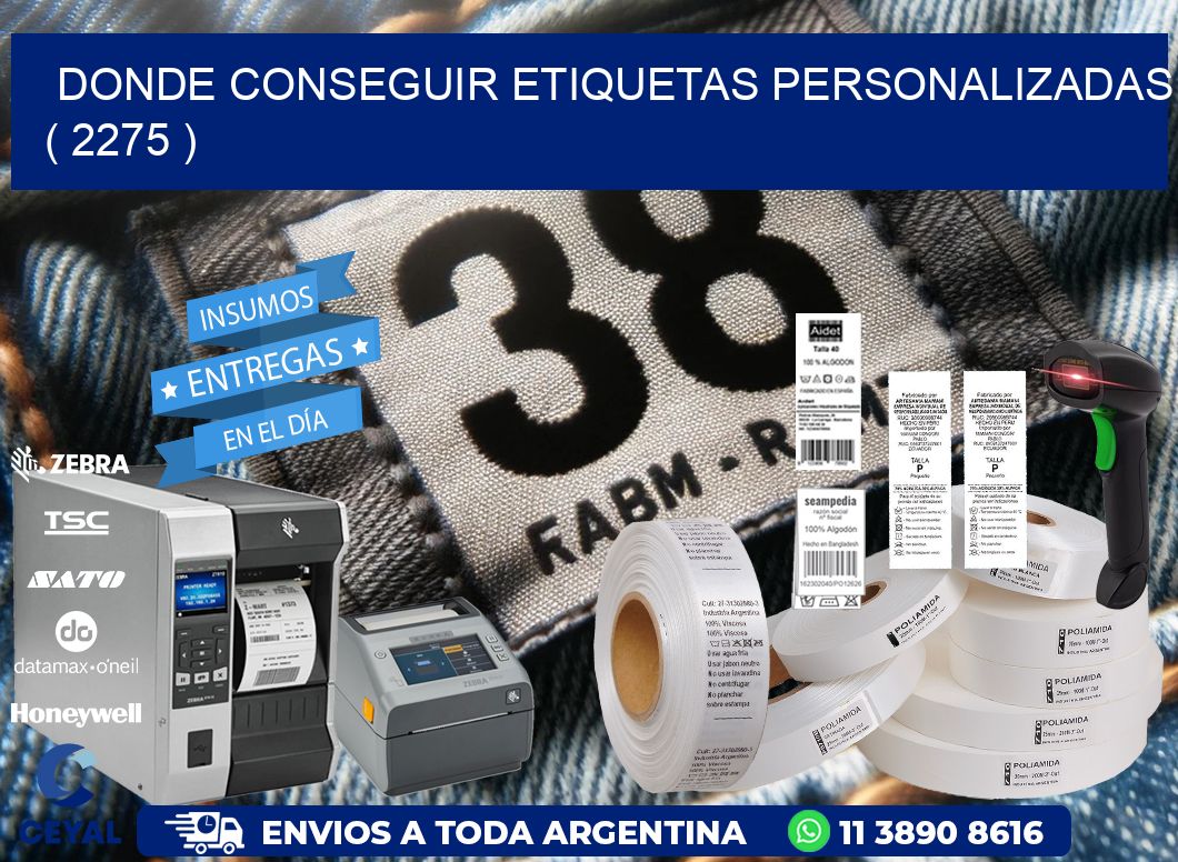 DONDE CONSEGUIR ETIQUETAS PERSONALIZADAS ( 2275 )