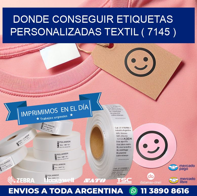 DONDE CONSEGUIR ETIQUETAS PERSONALIZADAS TEXTIL ( 7145 )