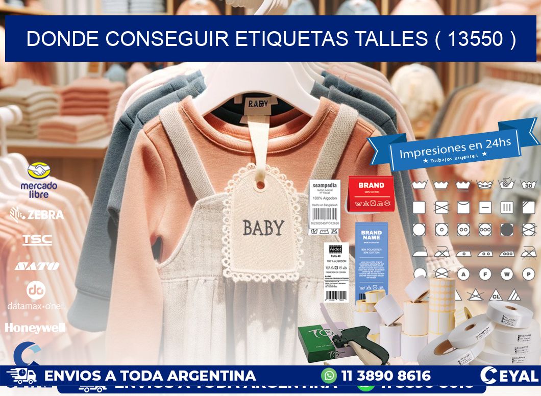 DONDE CONSEGUIR ETIQUETAS TALLES ( 13550 )