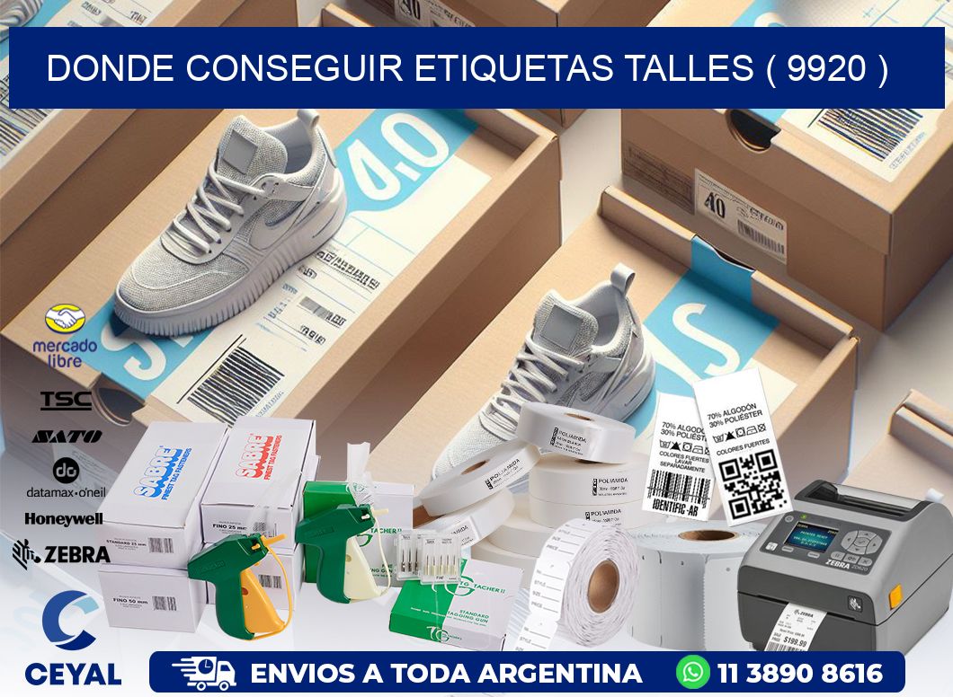DONDE CONSEGUIR ETIQUETAS TALLES ( 9920 )