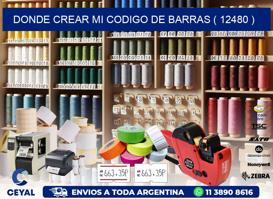 DONDE CREAR MI CODIGO DE BARRAS ( 12480 )