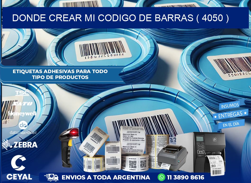 DONDE CREAR MI CODIGO DE BARRAS ( 4050 )