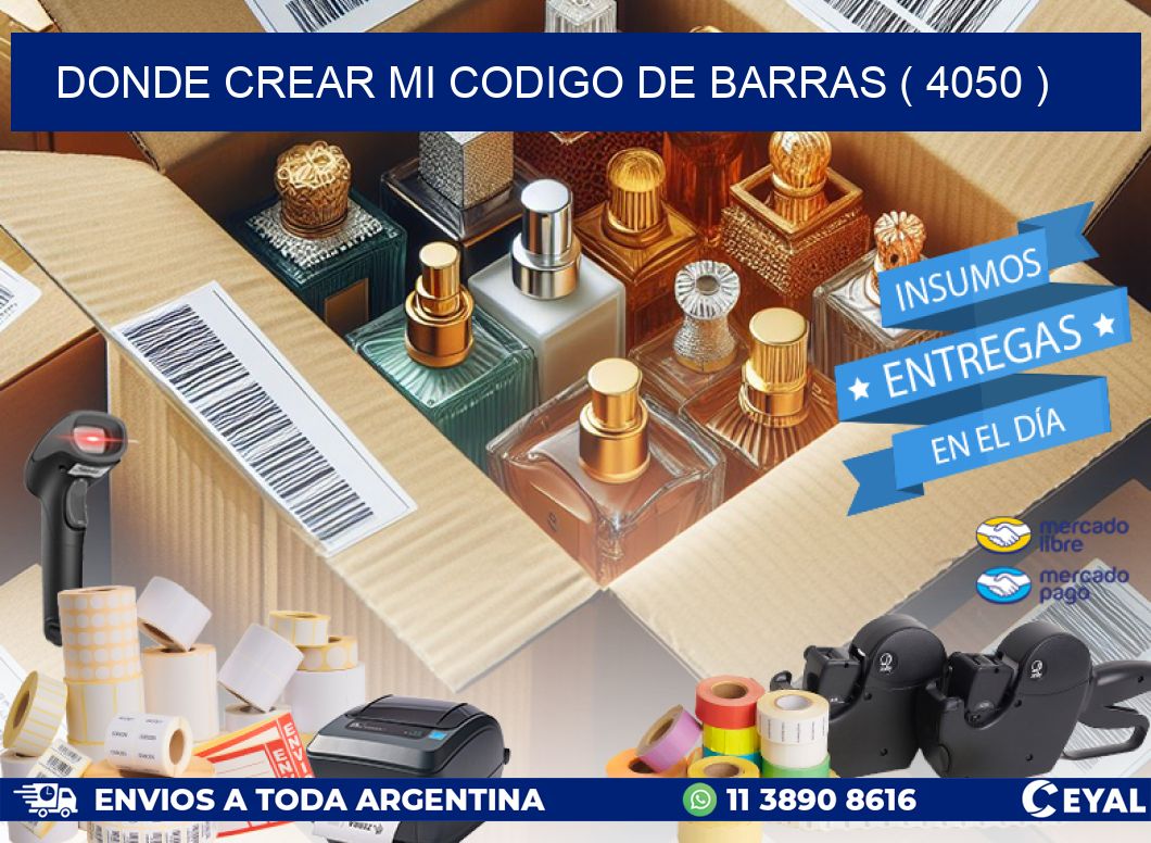 DONDE CREAR MI CODIGO DE BARRAS ( 4050 )