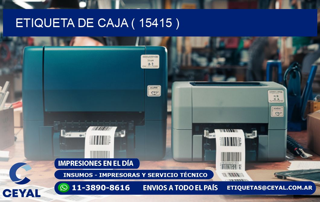 ETIQUETA DE CAJA ( 15415 )