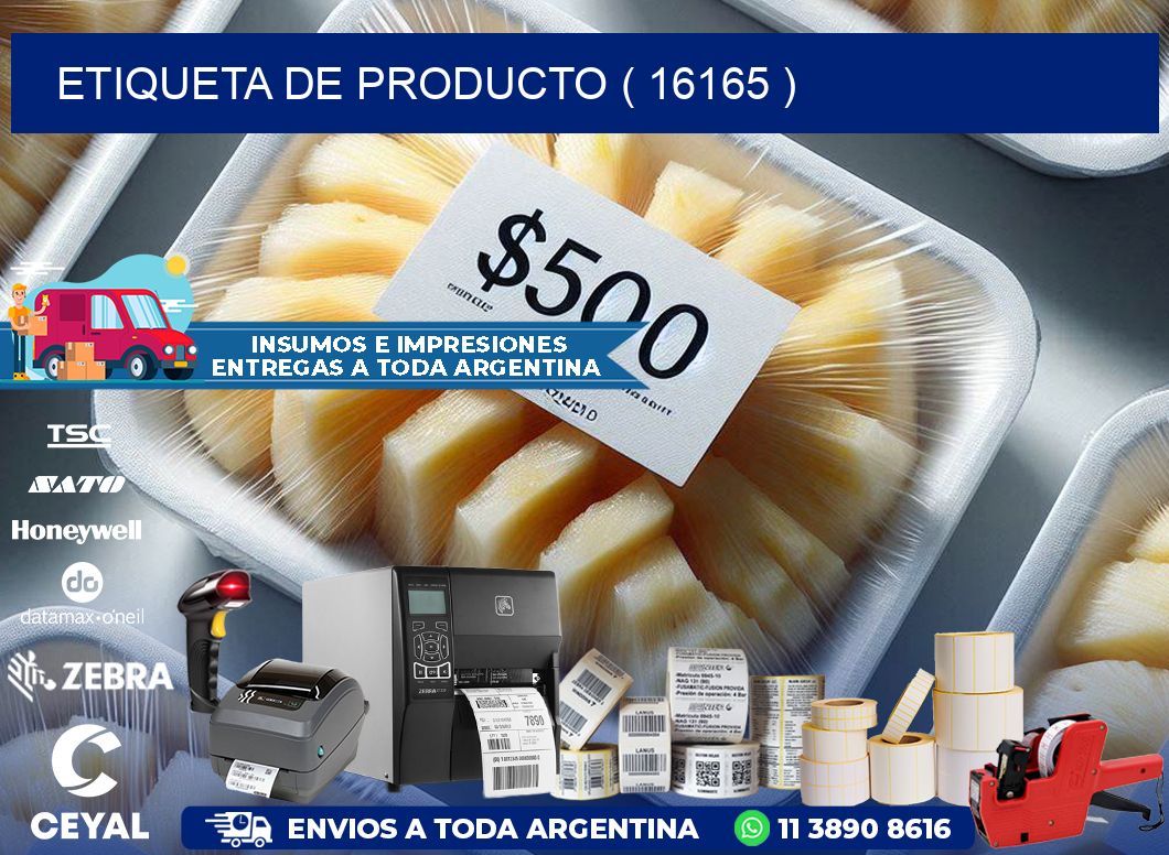 ETIQUETA DE PRODUCTO ( 16165 )