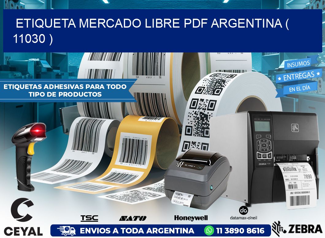 ETIQUETA MERCADO LIBRE PDF ARGENTINA ( 11030 )